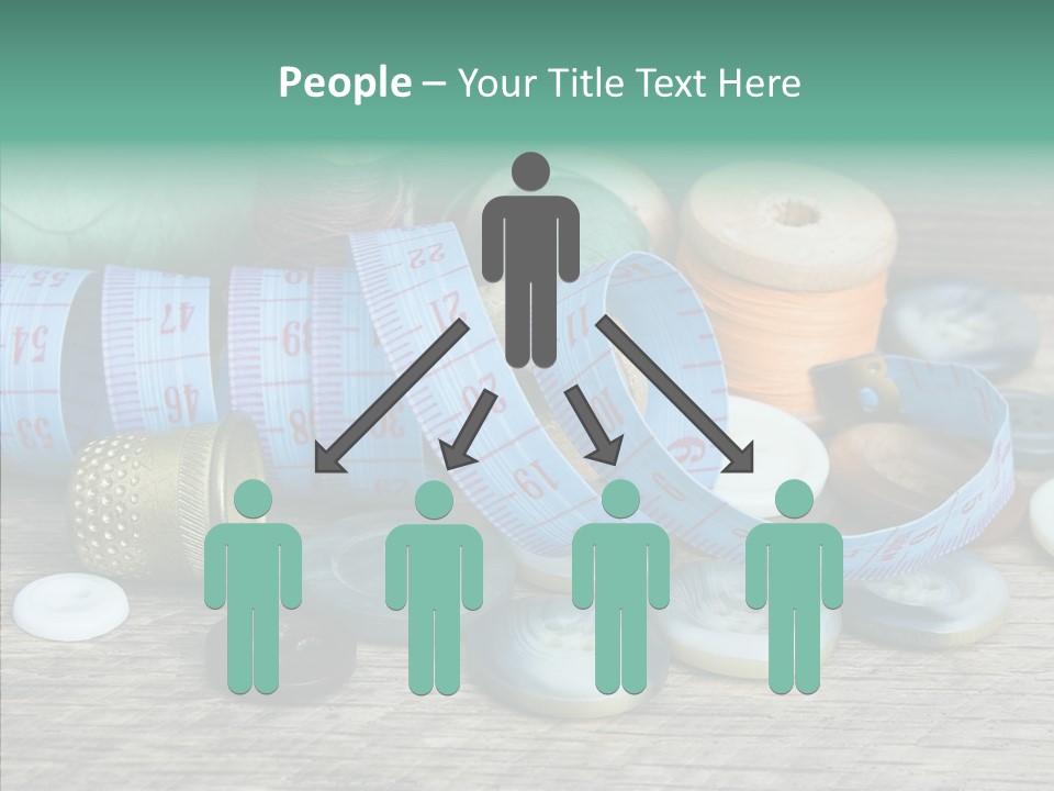 Color Thimble Supplies PowerPoint Template