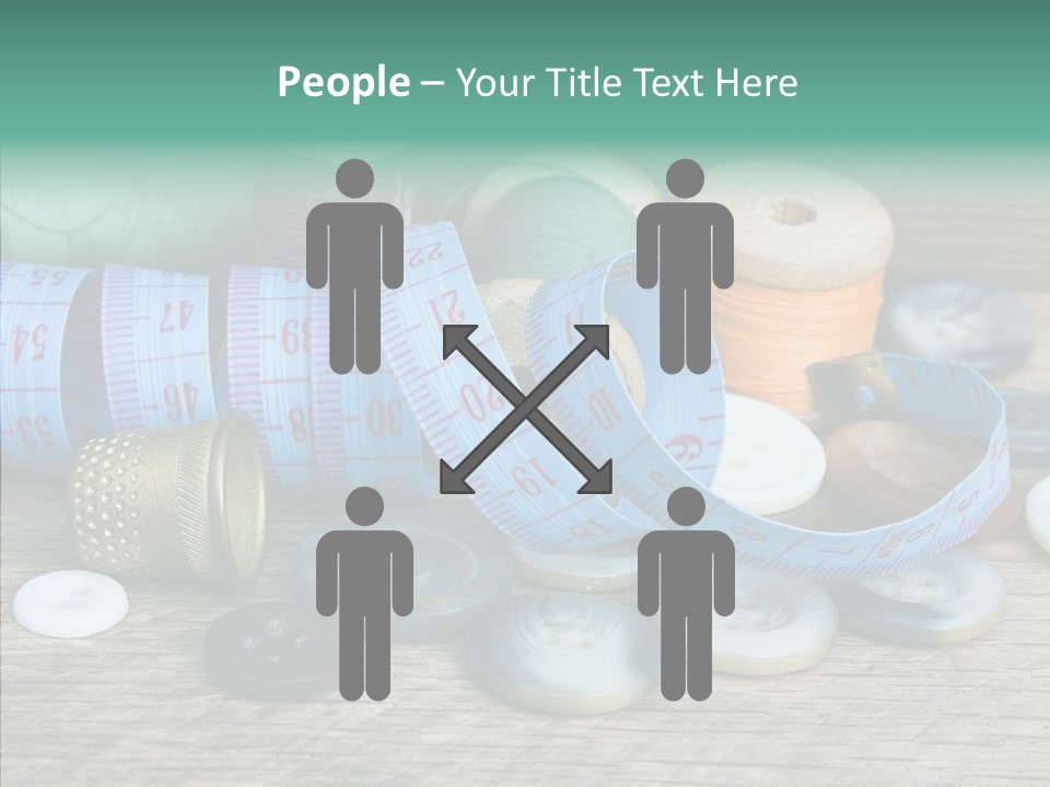 Color Thimble Supplies PowerPoint Template