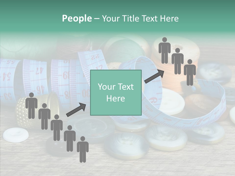 Color Thimble Supplies PowerPoint Template