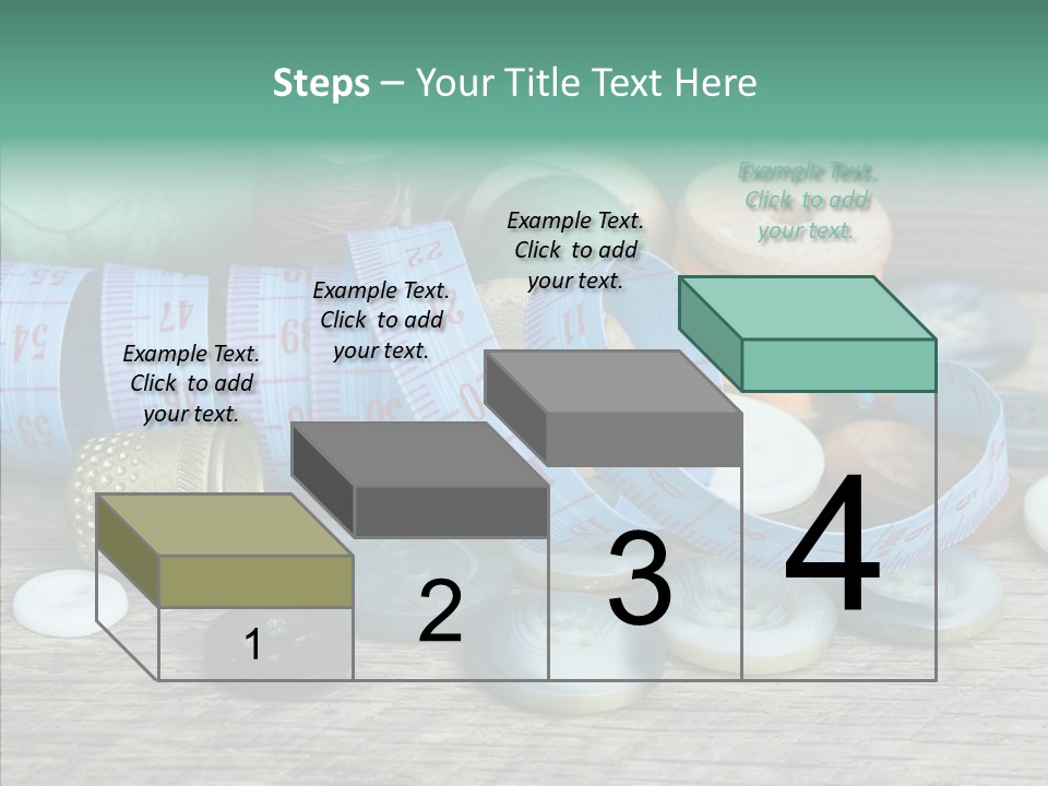 Color Thimble Supplies PowerPoint Template