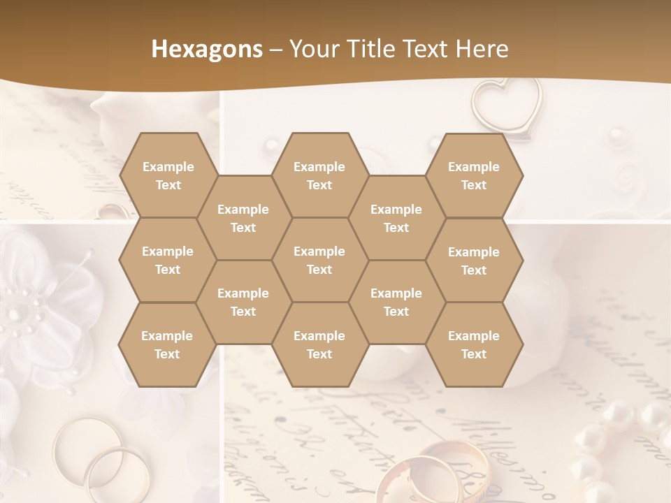 Wedding Background Set Symbol PowerPoint Template