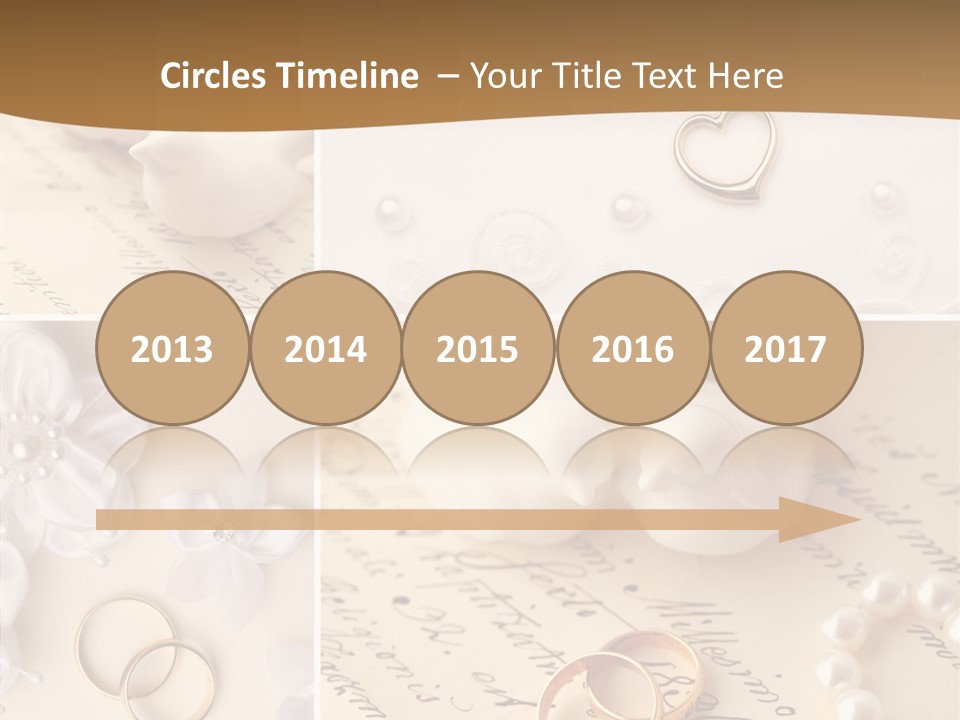 Wedding Background Set Symbol PowerPoint Template