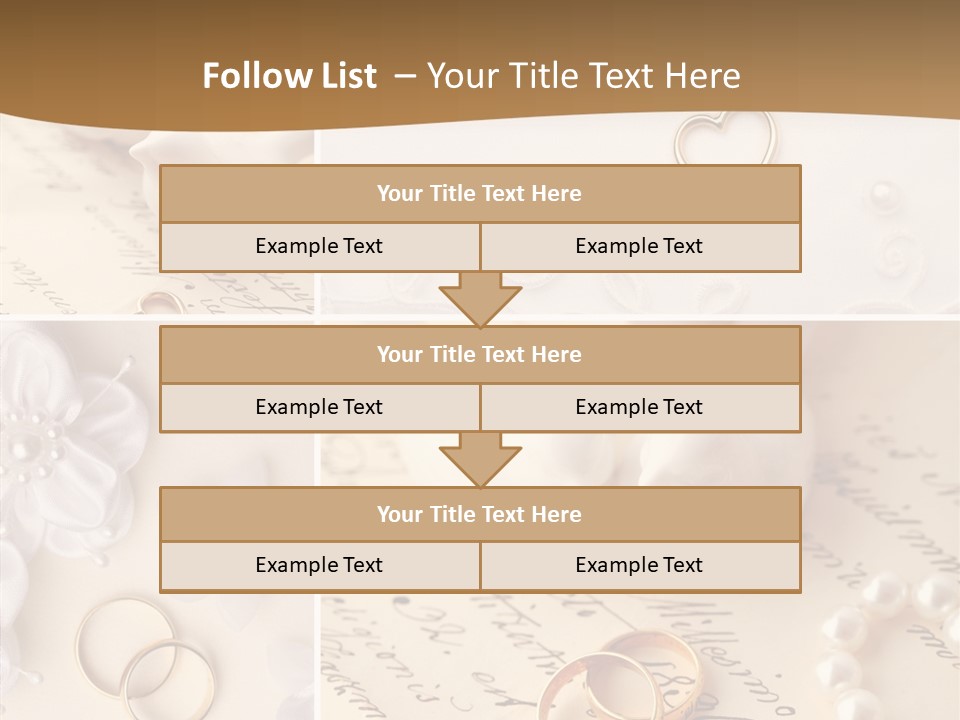 Wedding Background Set Symbol PowerPoint Template