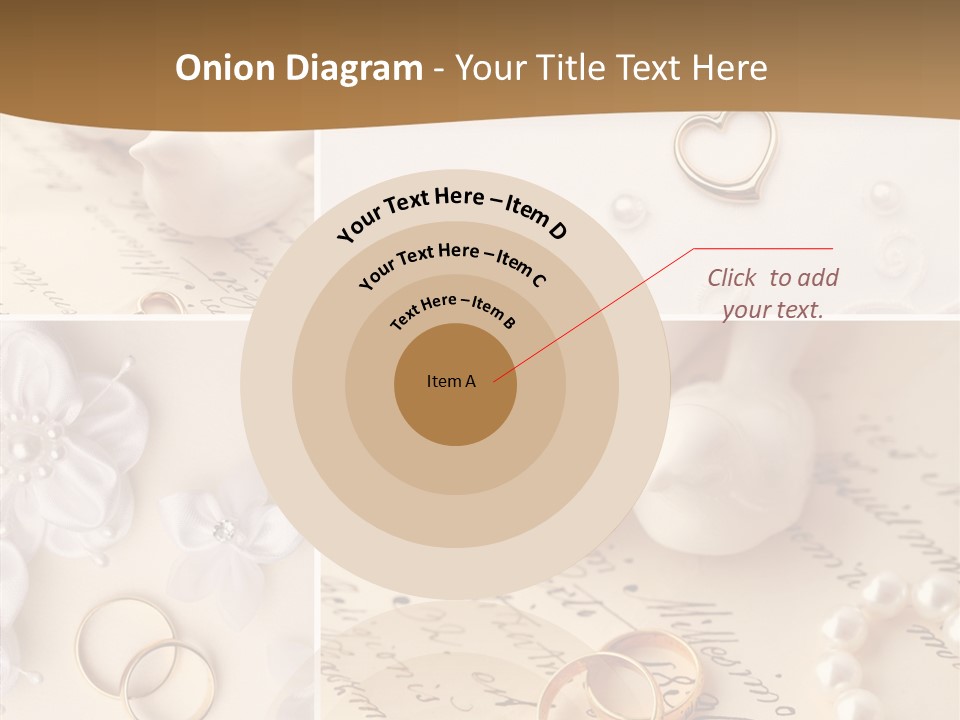 Wedding Background Set Symbol PowerPoint Template