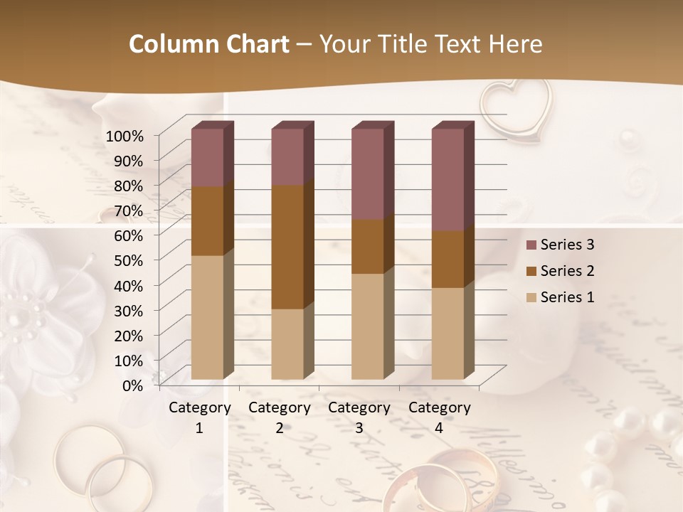 Wedding Background Set Symbol PowerPoint Template