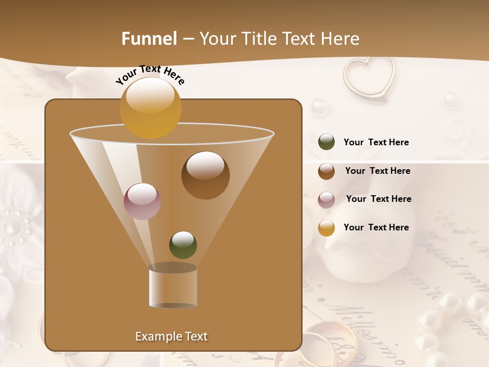 Wedding Background Set Symbol PowerPoint Template