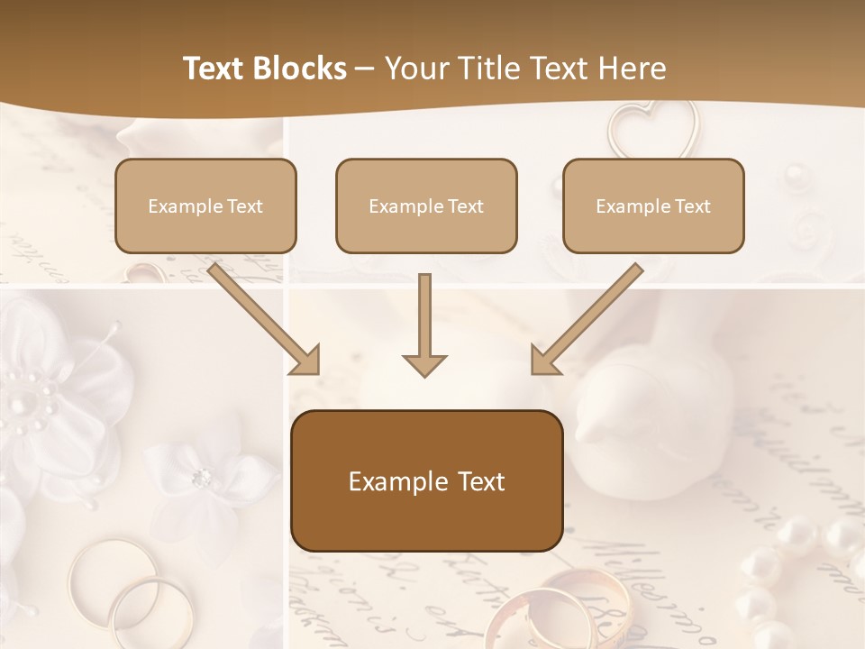 Wedding Background Set Symbol PowerPoint Template