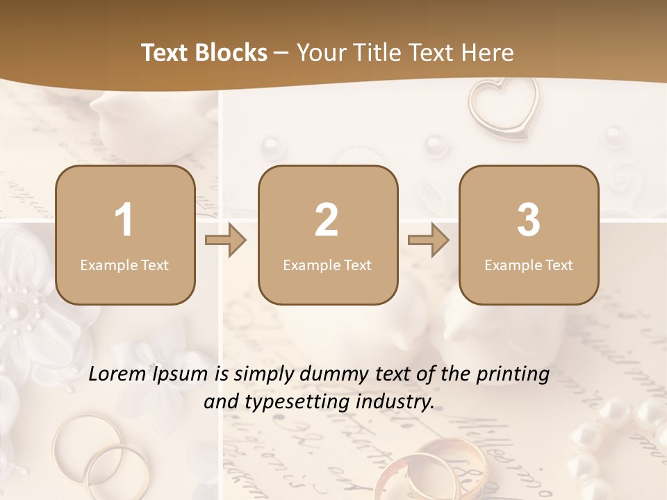 Wedding Background Set Symbol PowerPoint Template