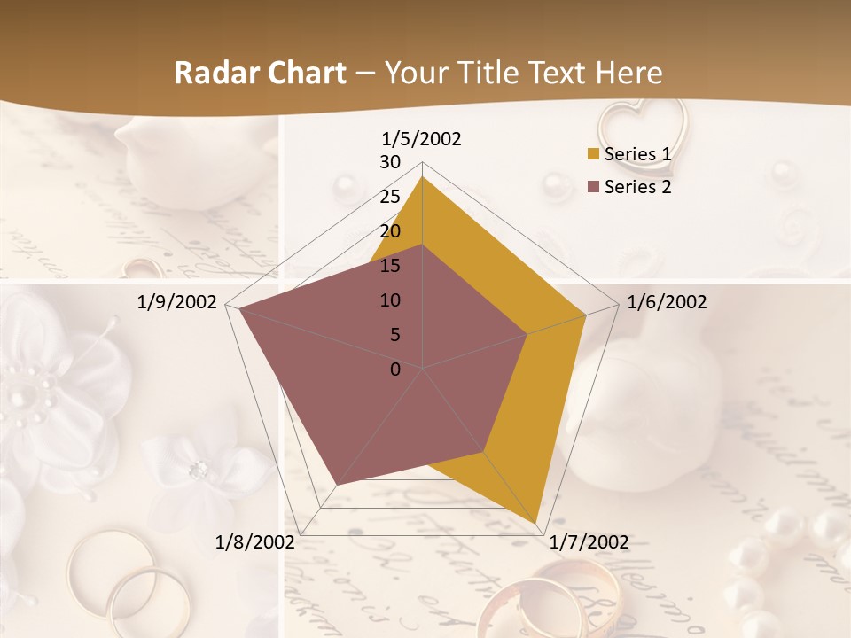 Wedding Background Set Symbol PowerPoint Template