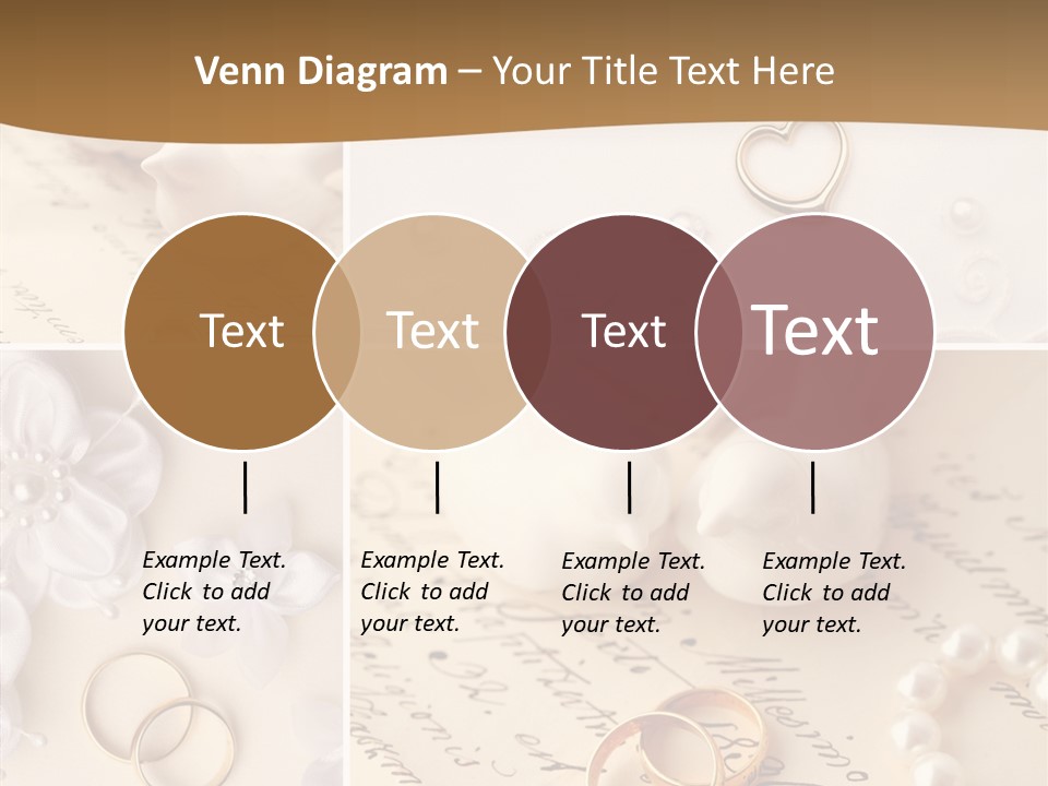 Wedding Background Set Symbol PowerPoint Template