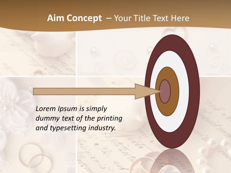 Wedding Background Set Symbol PowerPoint Template