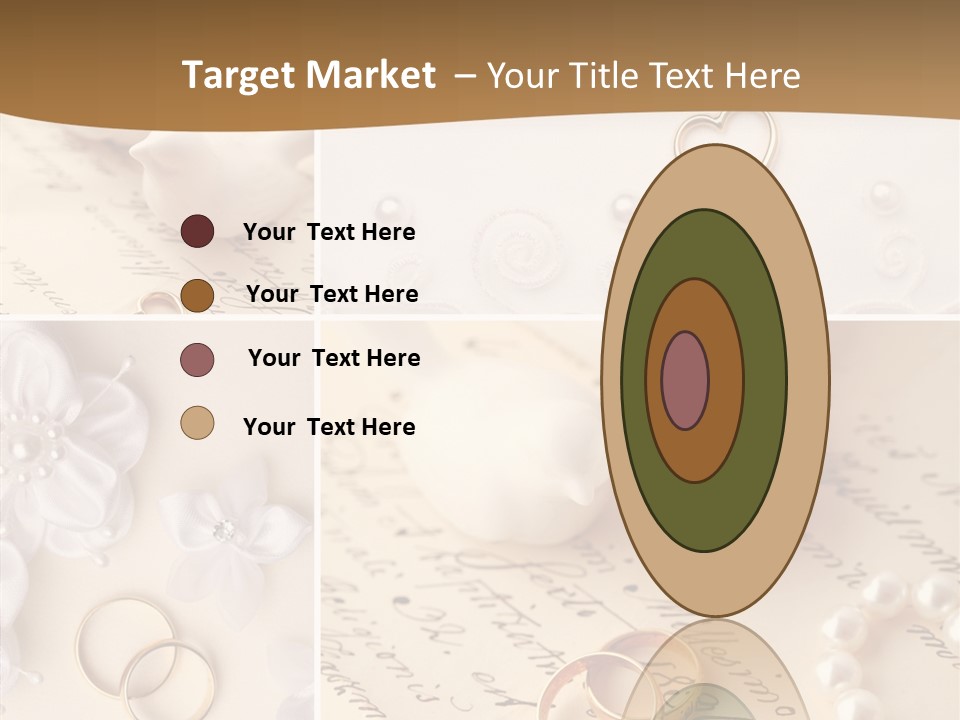 Wedding Background Set Symbol PowerPoint Template