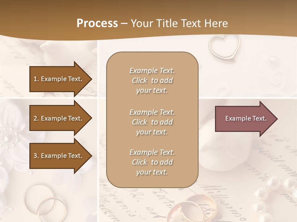Wedding Background Set Symbol PowerPoint Template