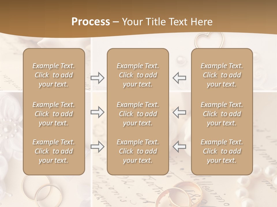 Wedding Background Set Symbol PowerPoint Template