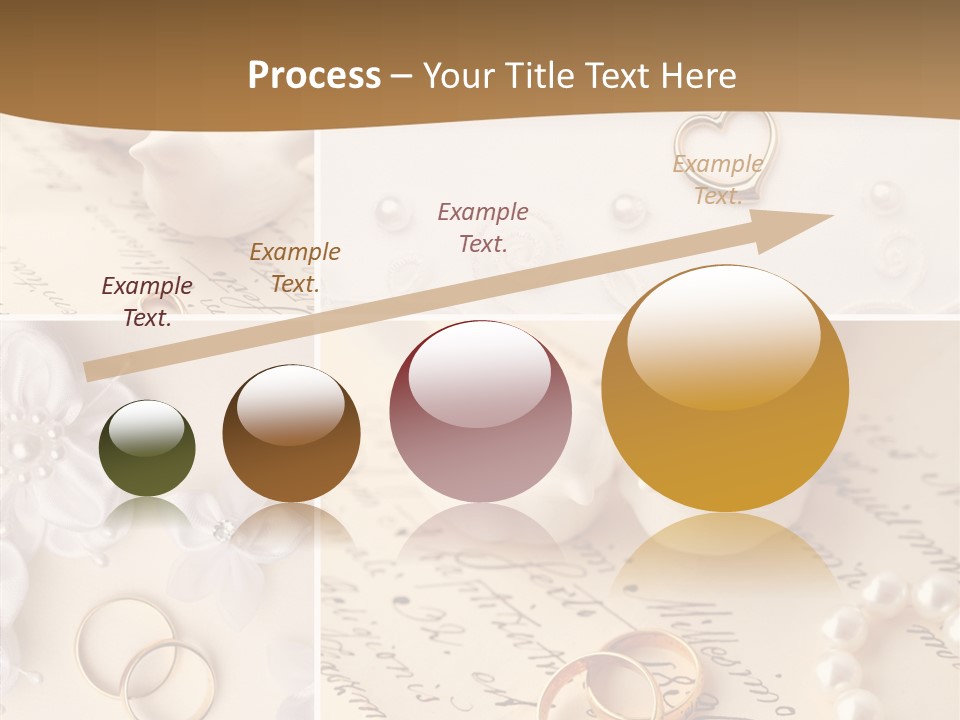 Wedding Background Set Symbol PowerPoint Template