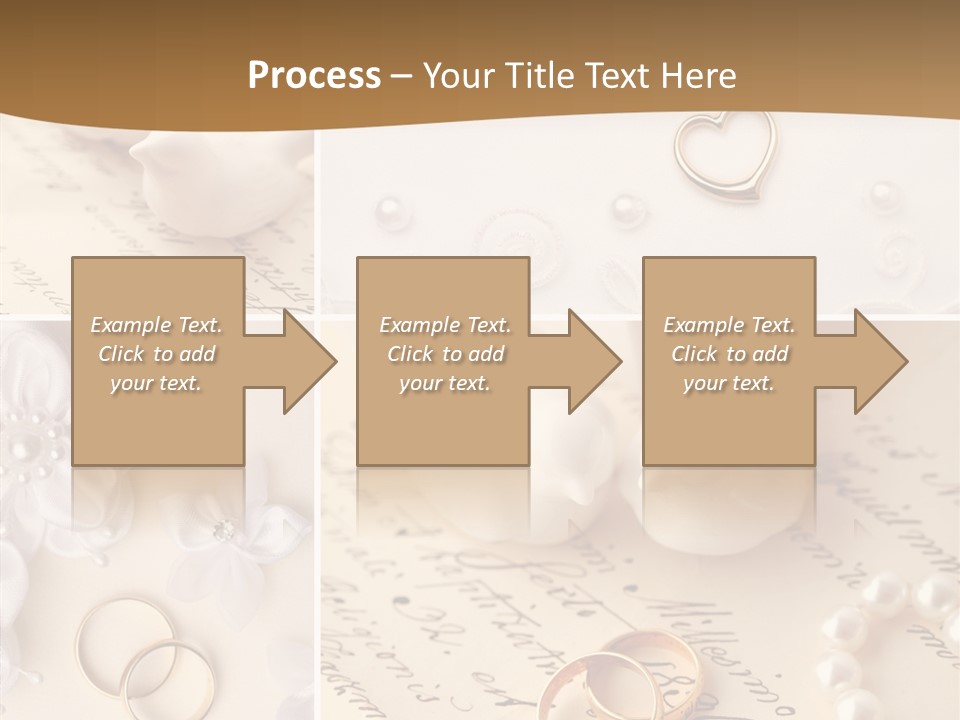 Wedding Background Set Symbol PowerPoint Template