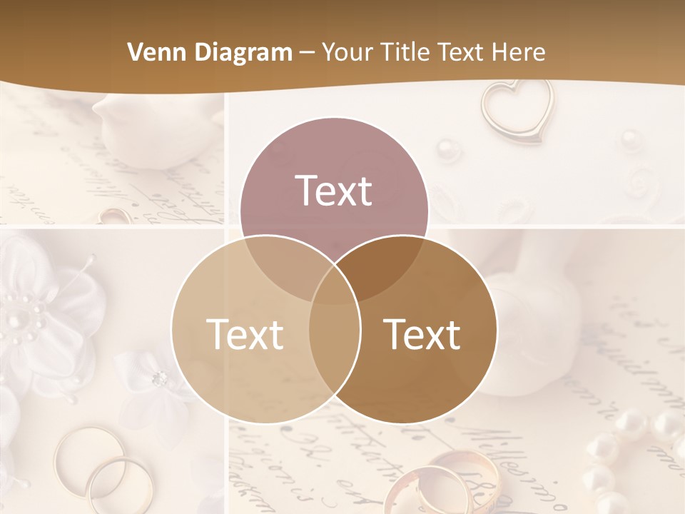 Wedding Background Set Symbol PowerPoint Template