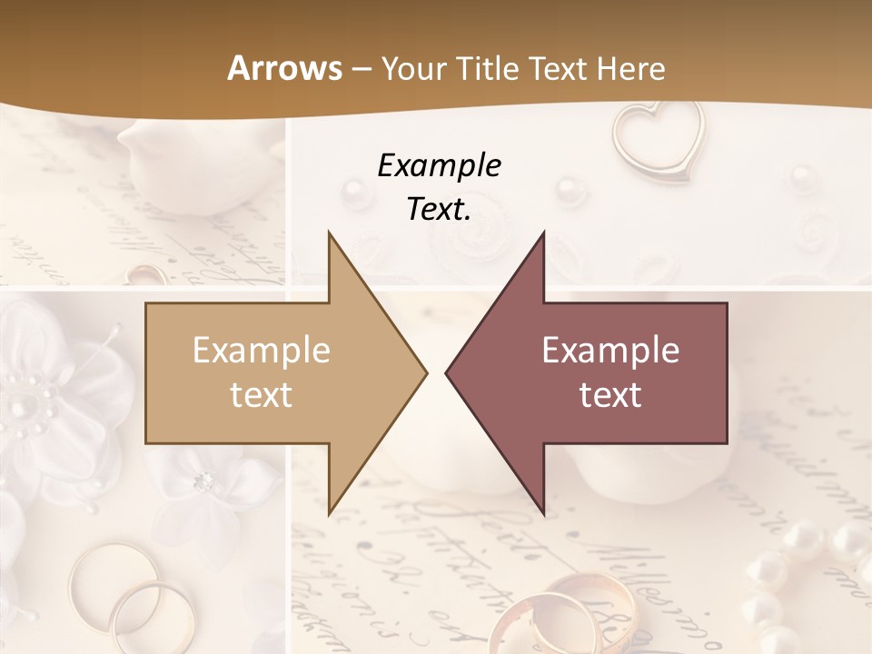 Wedding Background Set Symbol PowerPoint Template