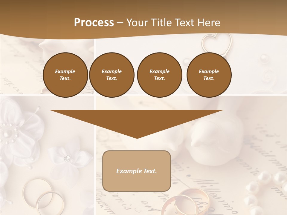 Wedding Background Set Symbol PowerPoint Template