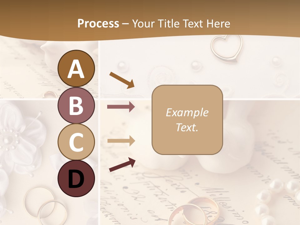 Wedding Background Set Symbol PowerPoint Template