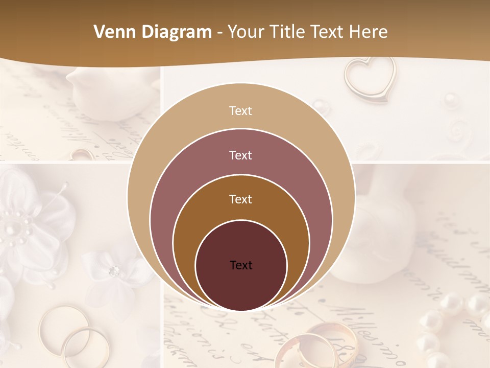 Wedding Background Set Symbol PowerPoint Template
