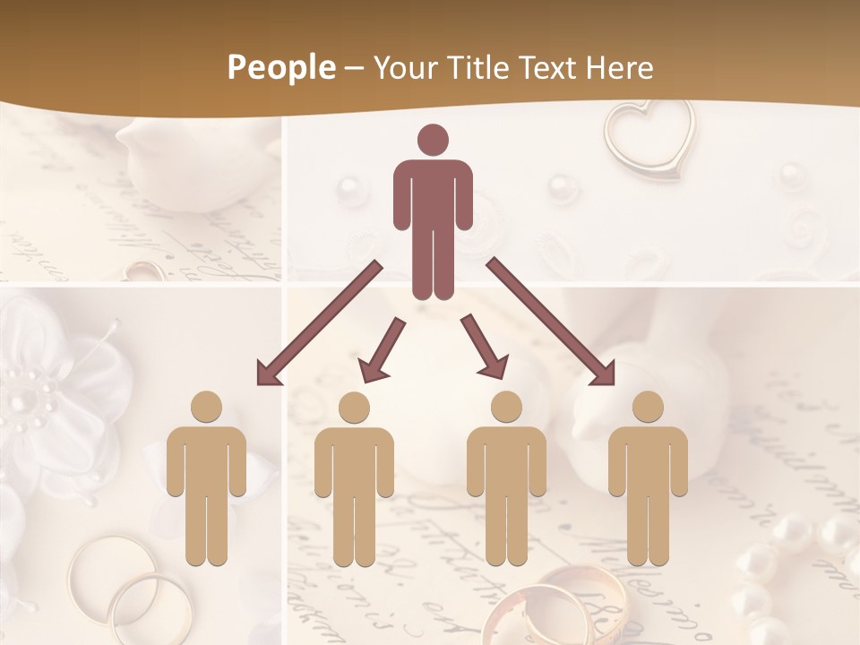 Wedding Background Set Symbol PowerPoint Template