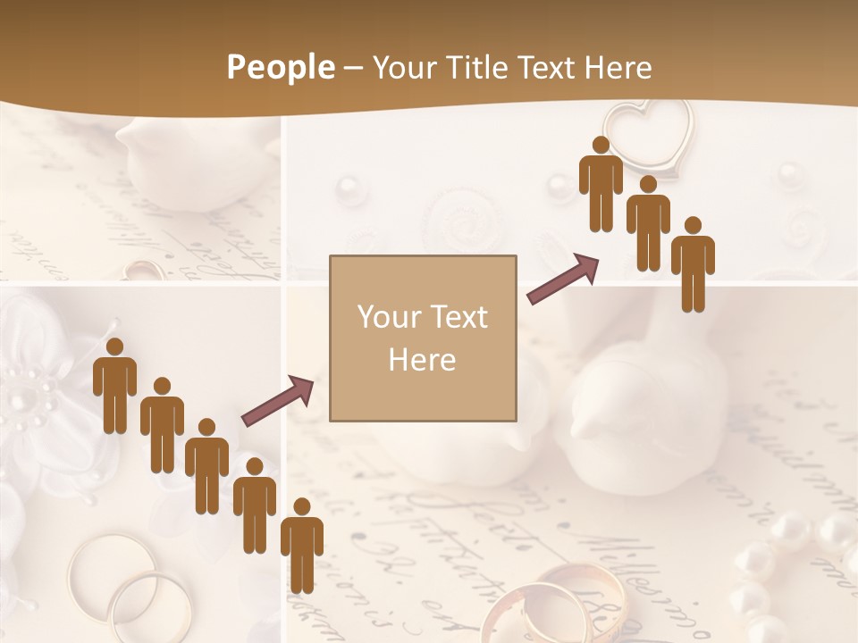 Wedding Background Set Symbol PowerPoint Template