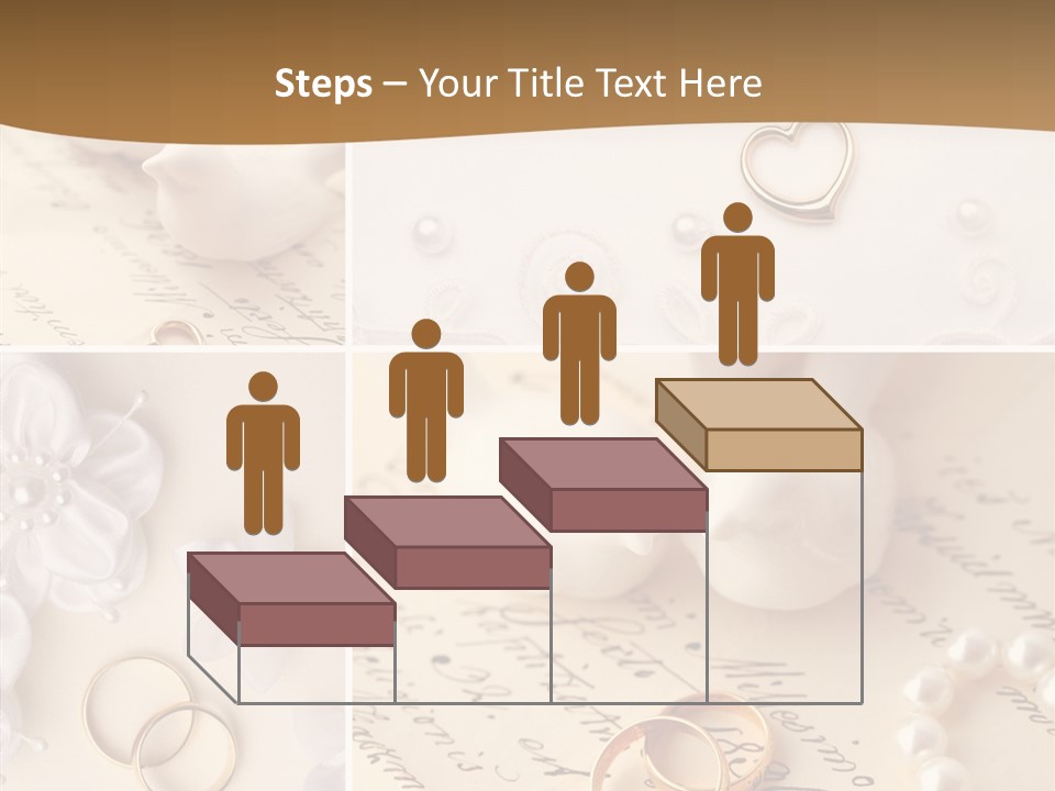 Wedding Background Set Symbol PowerPoint Template