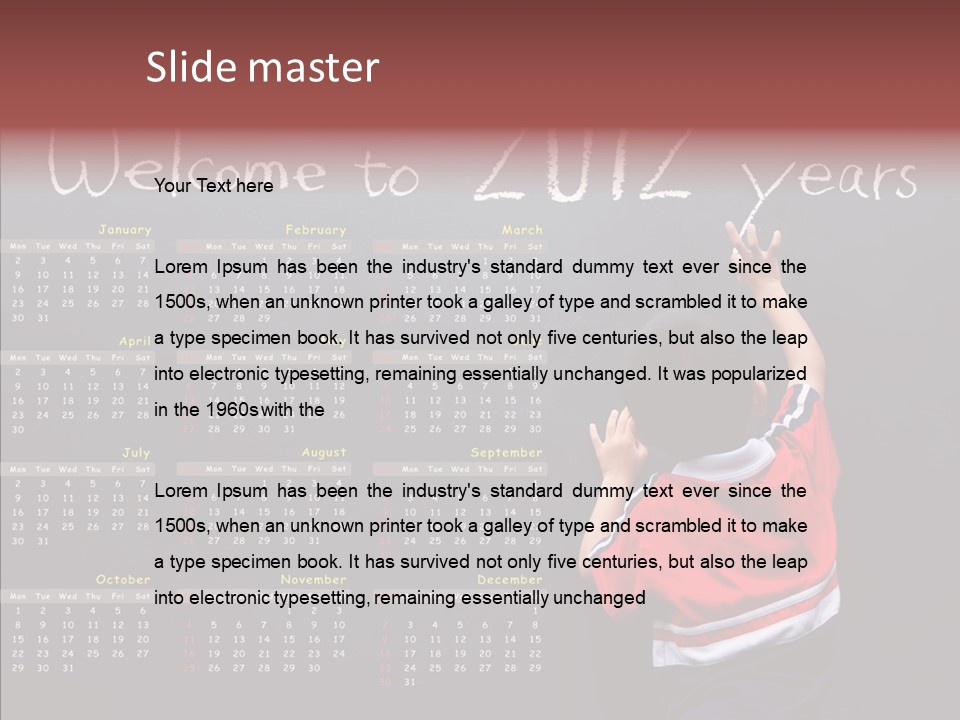 Week Cute Kid PowerPoint Template