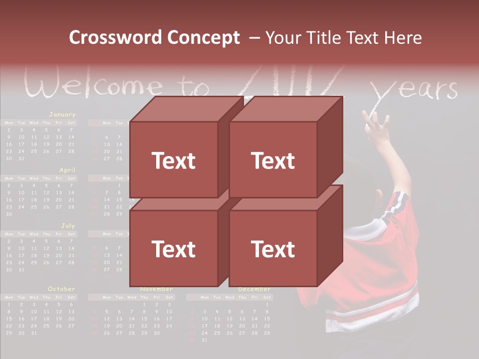 Week Cute Kid PowerPoint Template