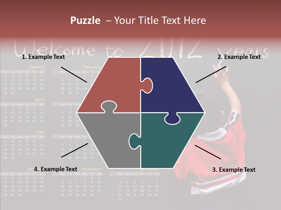 Week Cute Kid PowerPoint Template