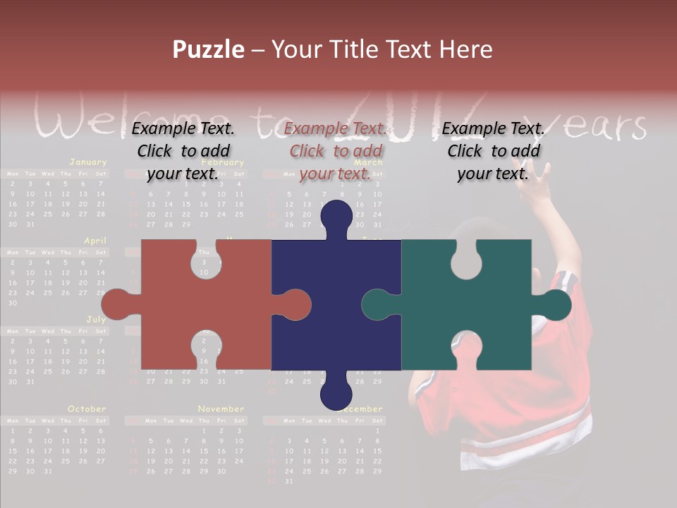 Week Cute Kid PowerPoint Template