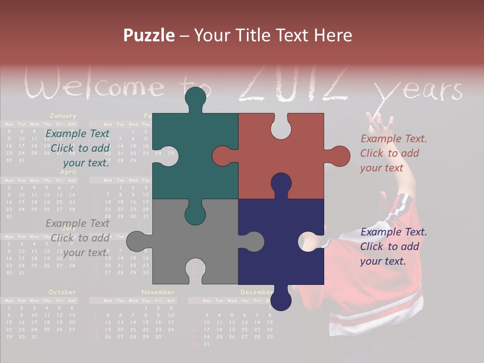 Week Cute Kid PowerPoint Template