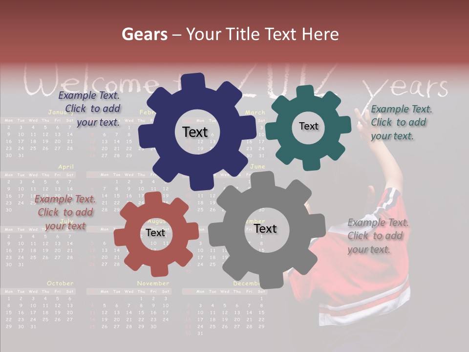 Week Cute Kid PowerPoint Template