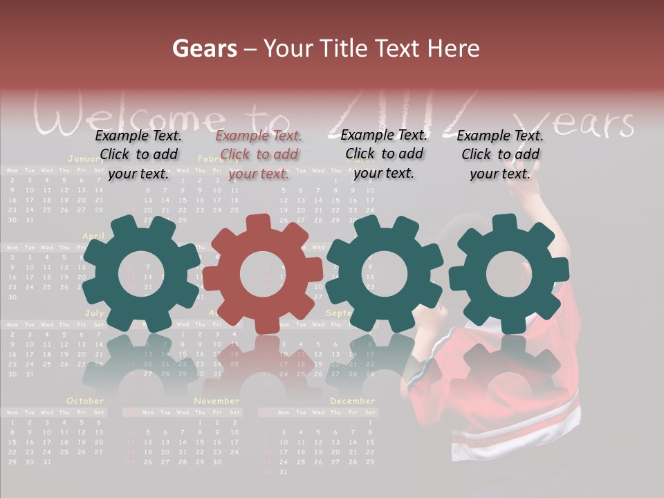 Week Cute Kid PowerPoint Template