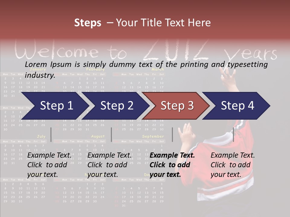 Week Cute Kid PowerPoint Template