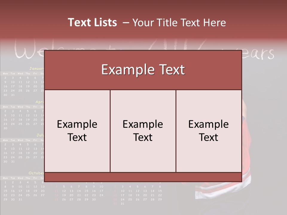 Week Cute Kid PowerPoint Template