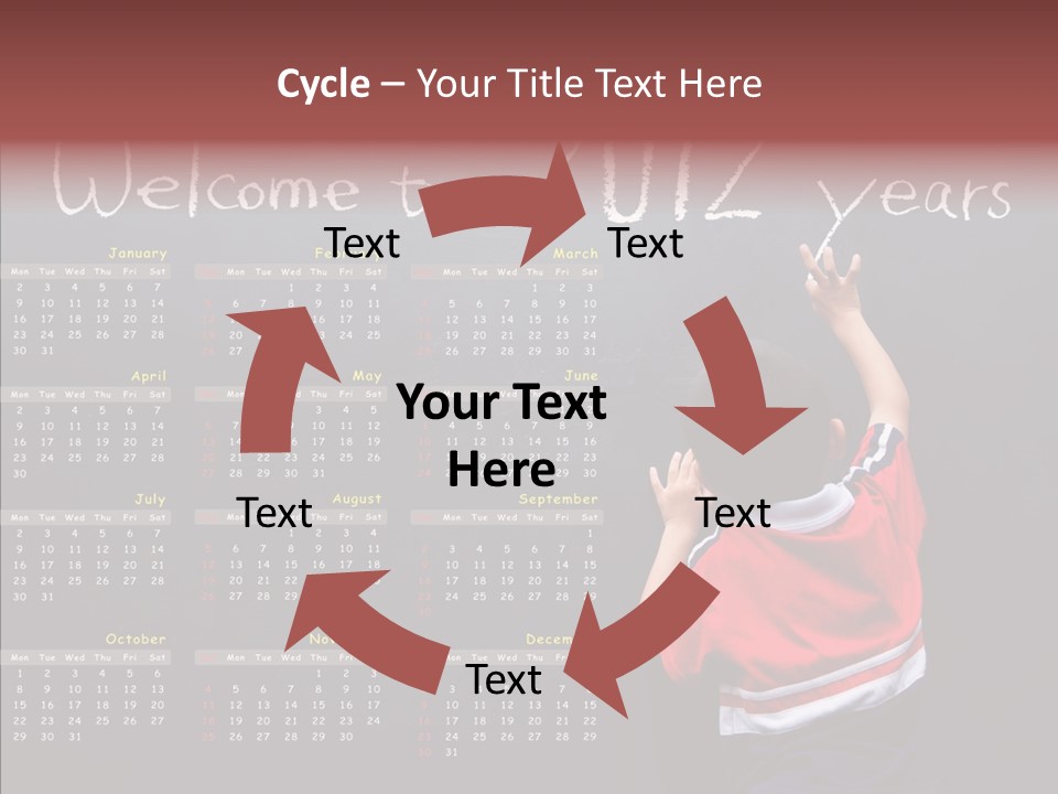 Week Cute Kid PowerPoint Template