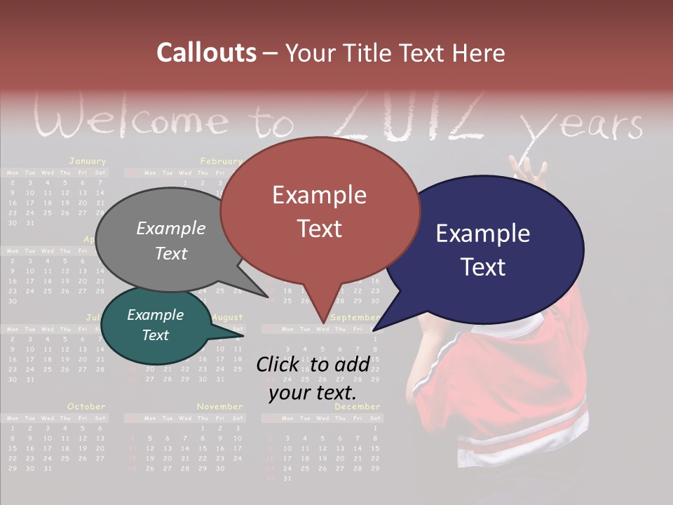 Week Cute Kid PowerPoint Template