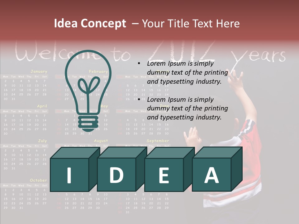 Week Cute Kid PowerPoint Template