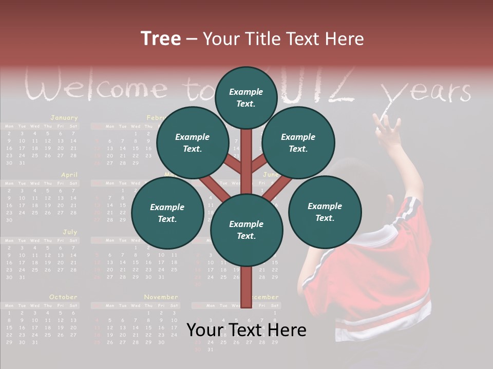 Week Cute Kid PowerPoint Template