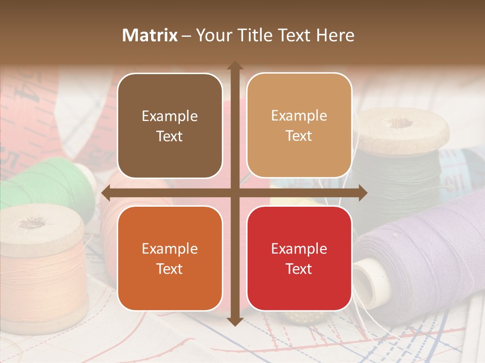 Reel Textile Bobbin PowerPoint Template