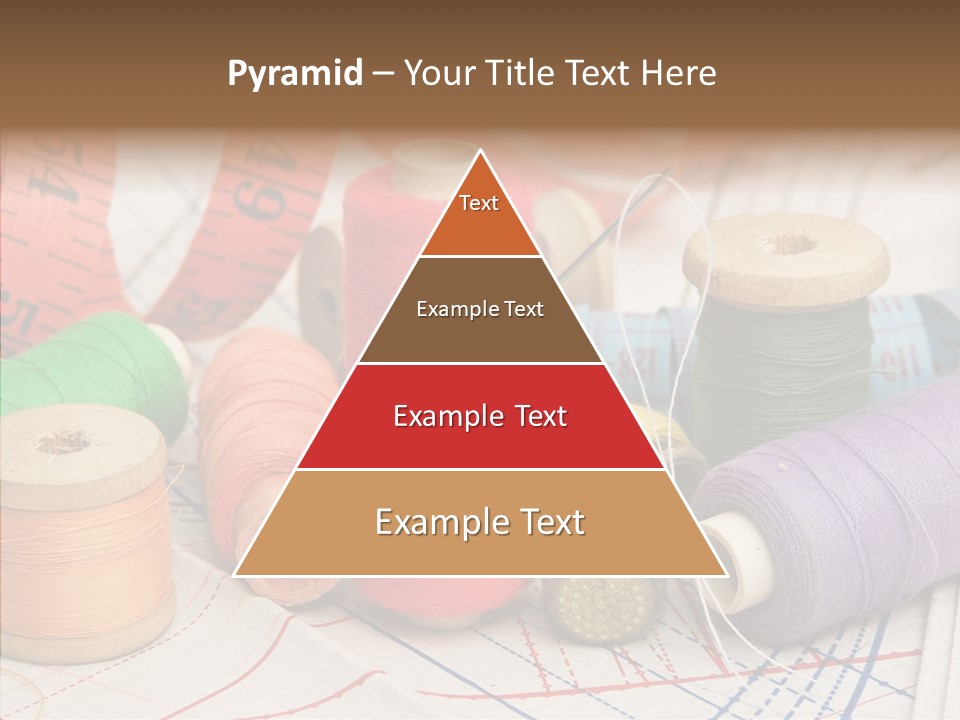 Reel Textile Bobbin PowerPoint Template