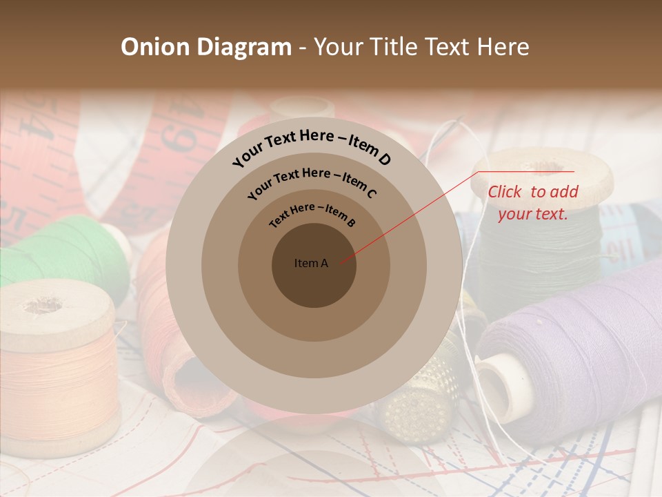 Reel Textile Bobbin PowerPoint Template