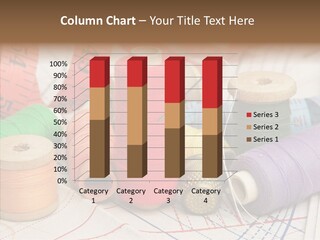 Reel Textile Bobbin PowerPoint Template