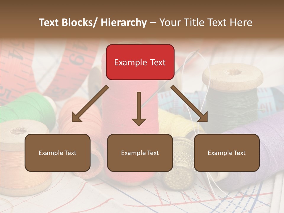 Reel Textile Bobbin PowerPoint Template