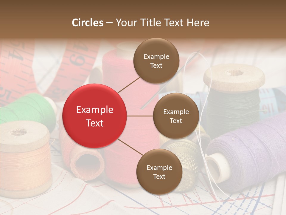 Reel Textile Bobbin PowerPoint Template