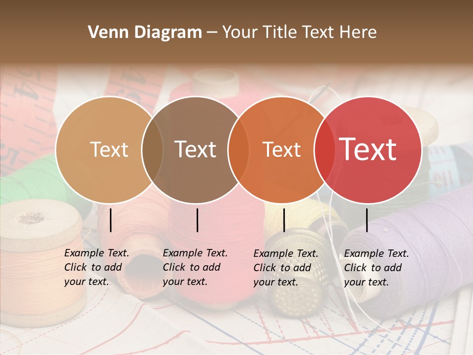 Reel Textile Bobbin PowerPoint Template