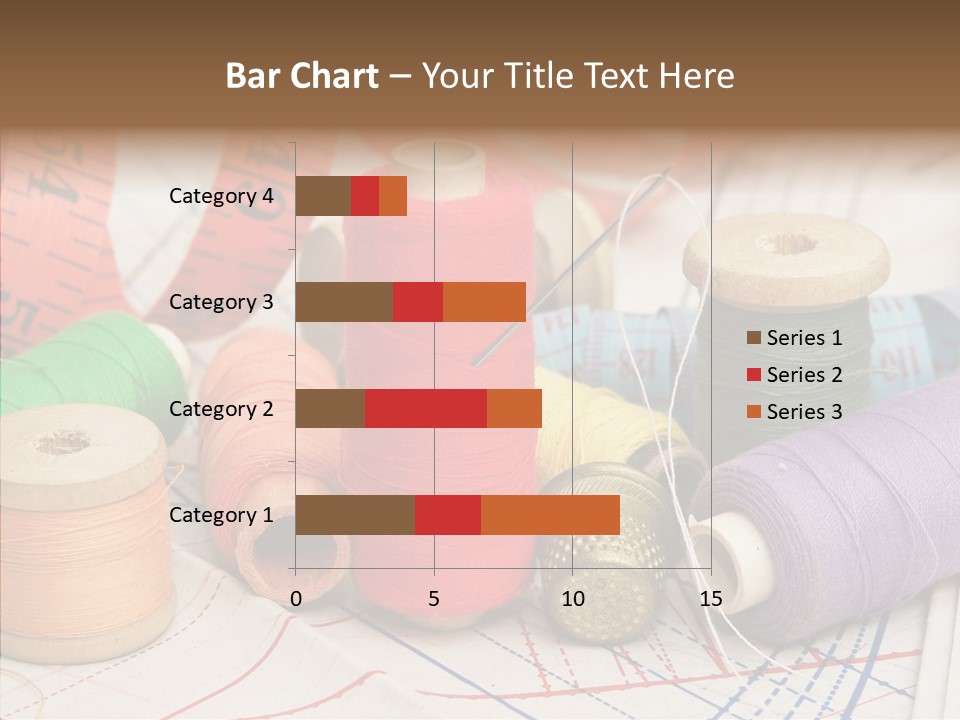 Reel Textile Bobbin PowerPoint Template