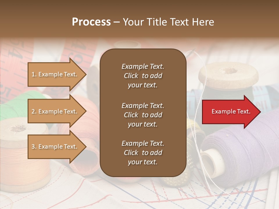 Reel Textile Bobbin PowerPoint Template
